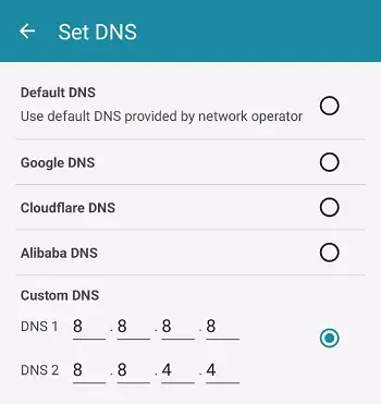 تغییر dns اینجکتور